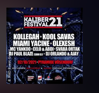 Kaliber 21 – Deutschrap und HipHop Festival – Vösendorf – Ticket kaufen