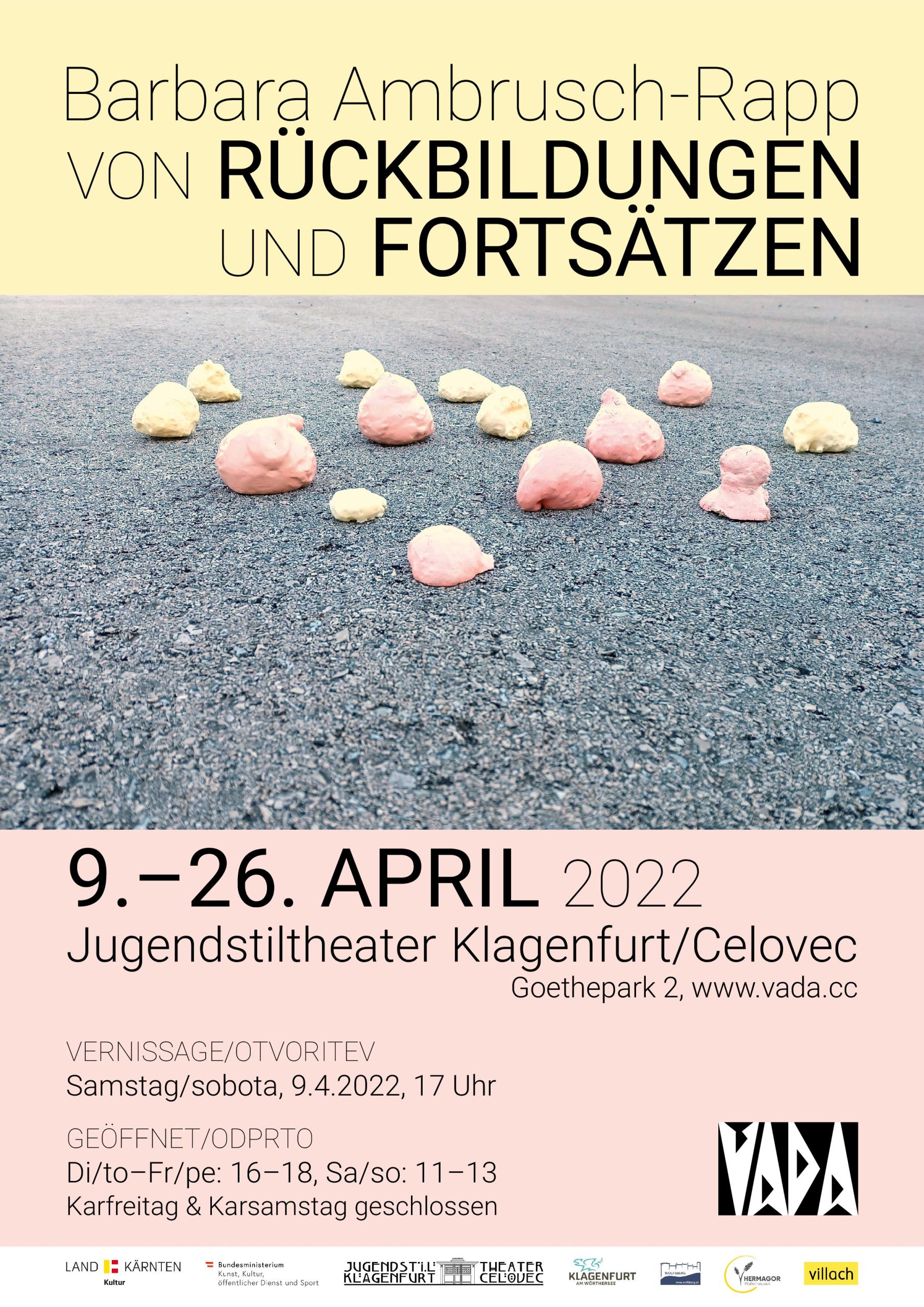 Barbara Ambrusch-Rapp: Von Rückbildungen und Fortsätzen – Ausstellung – Klagenfurt